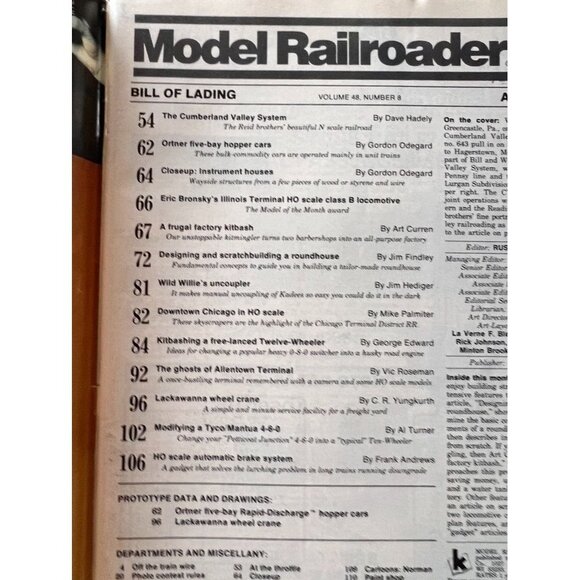 Vintage Model Railroader Magazines Lot of 6 Issues  JAN FEB MAR APR AUG DEC 1981 - Picture 11 of 13